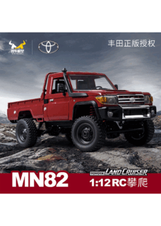 MNRC MN82 RTR 1/12 2.4G 4WD TOYOTA Land Cruiser LC79 Rock Crawler LED Light Climbing Off-Road Truck Full Proportional Vehicles Red