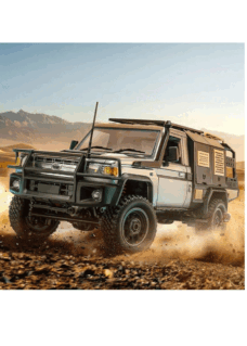MN Model 1/12 Toyota LC79 Land Cruiser 4WD RC Crawler RTR Grey MN-82S-G