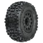Proline Badlands SC Tyres Mounted on Raid 6x30 Wheels, Slash 2wd/4wd, F/R, PR1182-10