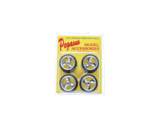 Pegasus #1202 "Tri-Blades"Chrome Rims