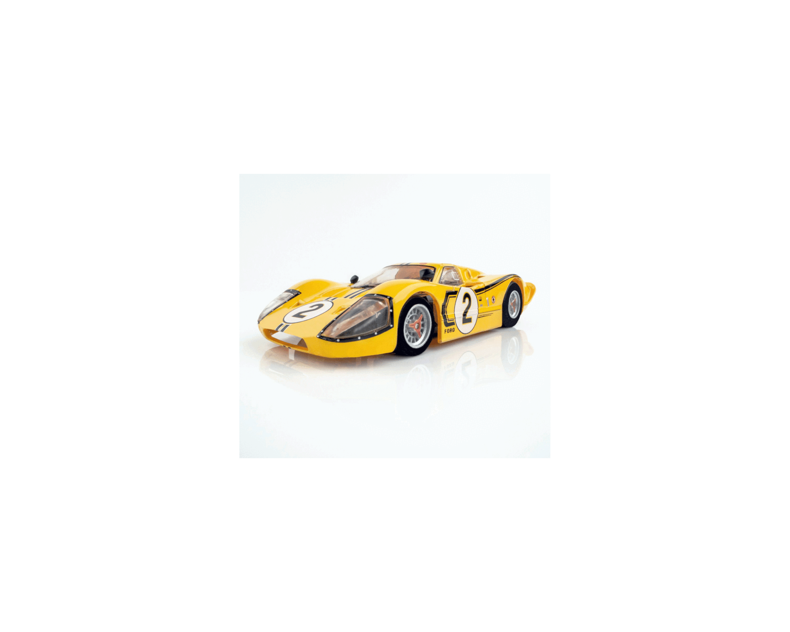 AFX 1/64 Ford GT40 MKIV #2 LeMans 1967 Yellow