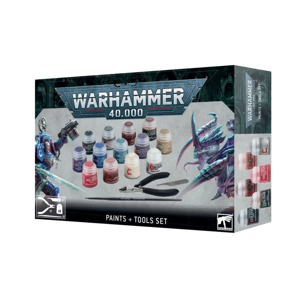 Warhammer 40,000 60-12 Paints + Tools Set